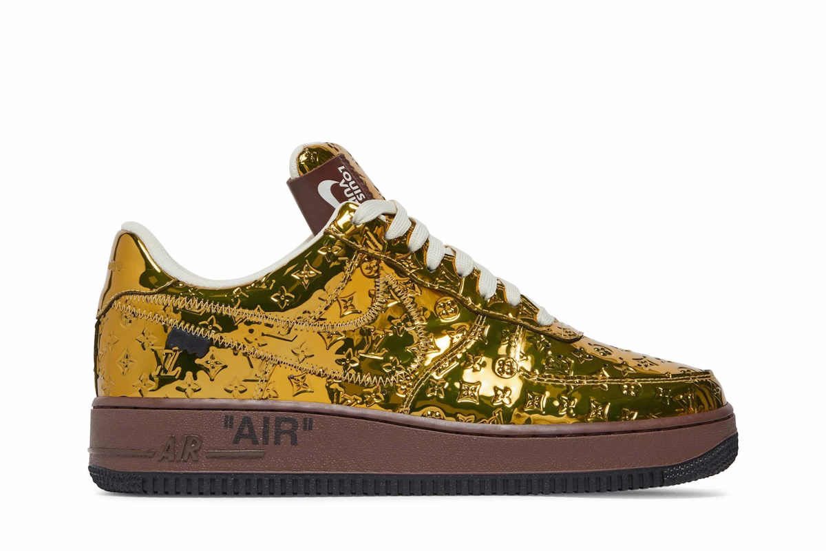 Louis Vuitton x Nike Air Force 1 Low By Virgil Abloh 'Metallic Gold'