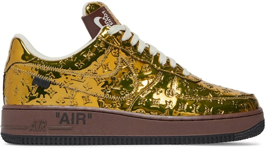 Louis Vuitton x Nike Air Force 1 Low Oleh Virgil Abloh 'Emas Metalik' 1A9VG0 Buy Louis Vuitton x Nike Air Force 1 Low Oleh Virgil Abloh 'Emas Metalik' 1A9VG0