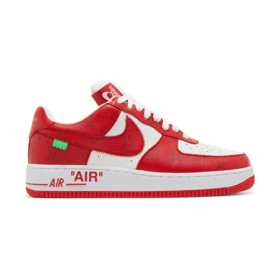 LV Nike Air Force 1 Low By Virgil Abloh 'White Red' 1A9VA9