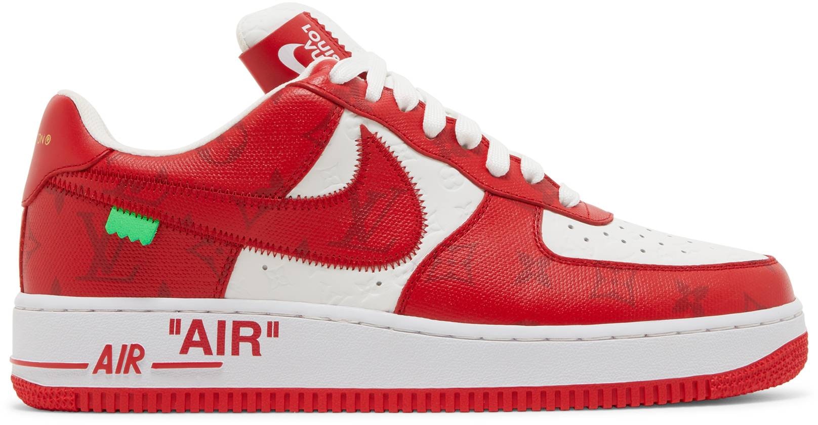 Louis Vuitton x Nike Air Force 1 Low By Virgil Abloh 'White Red' - Novelship