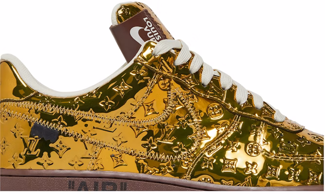 Louis Vuitton x Nike Air Force 1 Low Oleh Virgil Abloh 'Emas Metalik' 1A9VG0 Order Louis Vuitton x Nike Air Force 1 Low Oleh Virgil Abloh 'Emas Metalik' 1A9VG0