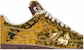 Louis Vuitton x Nike Air Force 1 Low Oleh Virgil Abloh 'Emas Metalik' 1A9VG0