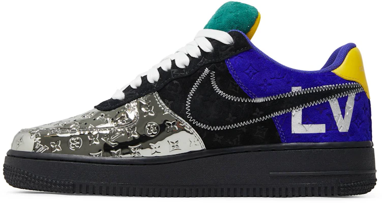 Louis Vuitton x Nike Air Force 1 Low By Virgil Abloh 'Hitam Perak Metalik' 1A9VCC 1A9VCC/1A9VCH Lookbook Louis Vuitton x Nike Air Force 1 Low By Virgil Abloh 'Hitam Perak Metalik' 1A9VCC 1A9VCC/1A9VCH