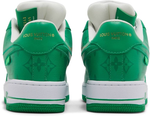 Louis Vuitton x Nike Air Force 1 Low By Virgil Abloh 'White Green' 1A9V9U Details for Louis Vuitton x Nike Air Force 1 Low By Virgil Abloh 'White Green' 1A9V9U