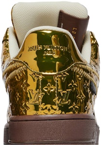Louis Vuitton x Nike Air Force 1 Low Oleh Virgil Abloh 'Emas Metalik' 1A9VG0 Sizing Louis Vuitton x Nike Air Force 1 Low Oleh Virgil Abloh 'Emas Metalik' 1A9VG0
