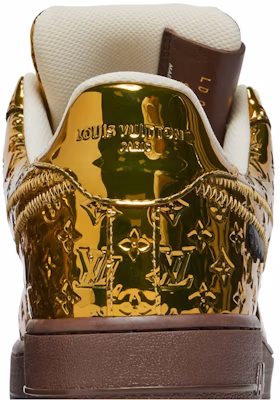 Louis Vuitton x Nike Air Force 1 Low Oleh Virgil Abloh 'Emas Metalik' 1A9VG0 Sizing Louis Vuitton x Nike Air Force 1 Low Oleh Virgil Abloh 'Emas Metalik' 1A9VG0
