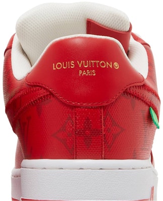Louis Vuitton x Nike Air Force 1 Low By Virgil Abloh 'White Red' 1A9VA9 Sizing Louis Vuitton x Nike Air Force 1 Low By Virgil Abloh 'White Red' 1A9VA9