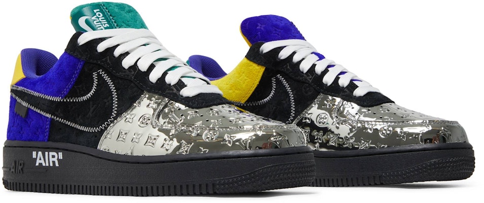 Louis Vuitton Air Force 1 Low By Virgil Abloh Black Size 10 Ships Today 🚛