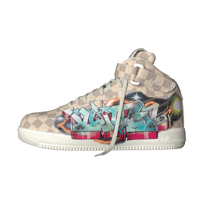 LV Nike Air Force 1 Mid 'Graffiti' 1A9V-GRAFFITI-MID