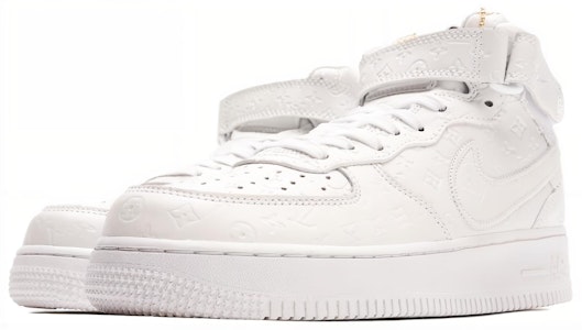 Louis Vuitton x Nike Air Force 1 Mid 'Triple Blanco' 1A9V90 1A9V90/1A9V8Z Lookbook Louis Vuitton x Nike Air Force 1 Mid 'Triple Blanco' 1A9V90 1A9V90/1A9V8Z