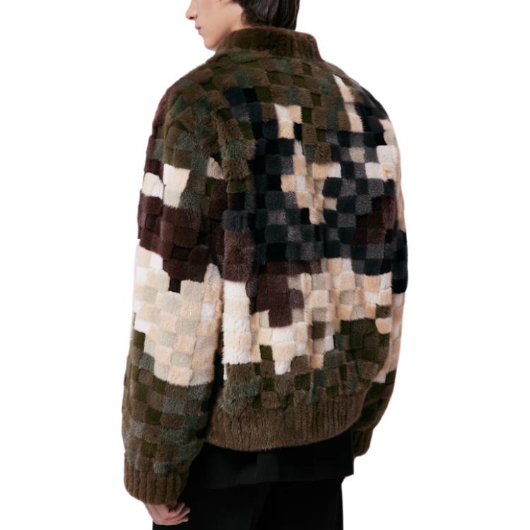 LOUIS VUITTON Pharrell FW25  Multicolor Loose Fur Single-Breasted Coat 1AFISN 圖 4