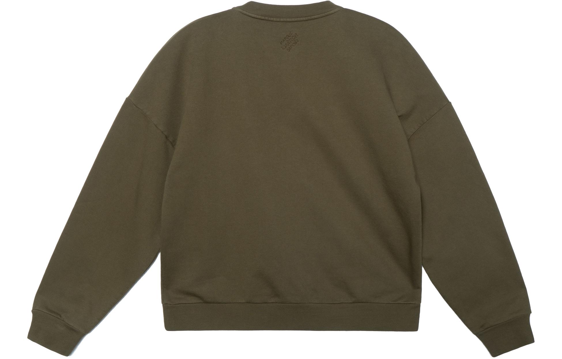 Lookbook 루이비통 x 퍼렐 로고 스터드 프린트 크루넥 스웻셔츠 그린 1AFJH9