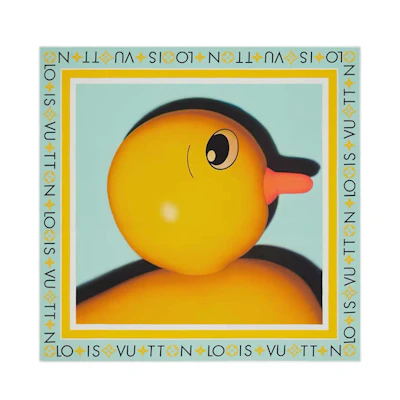 Louis Vuitton x Sun Yitian Animogram Duck Square 90 Light Blue