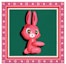 Buy Louis Vuitton x Sun Yitian Animogram Rabbit Square 90 Pink