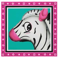 Louis Vuitton x Sun Yitian Animogram Zebra Square 90 Pink Louis Vuitton x Sun Yitian Animogram Zebra Square 90 Pink