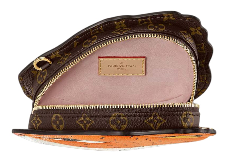 Order Dompet Rantai Louis Vuitton x Sun Yitian Corak Harimau Oren