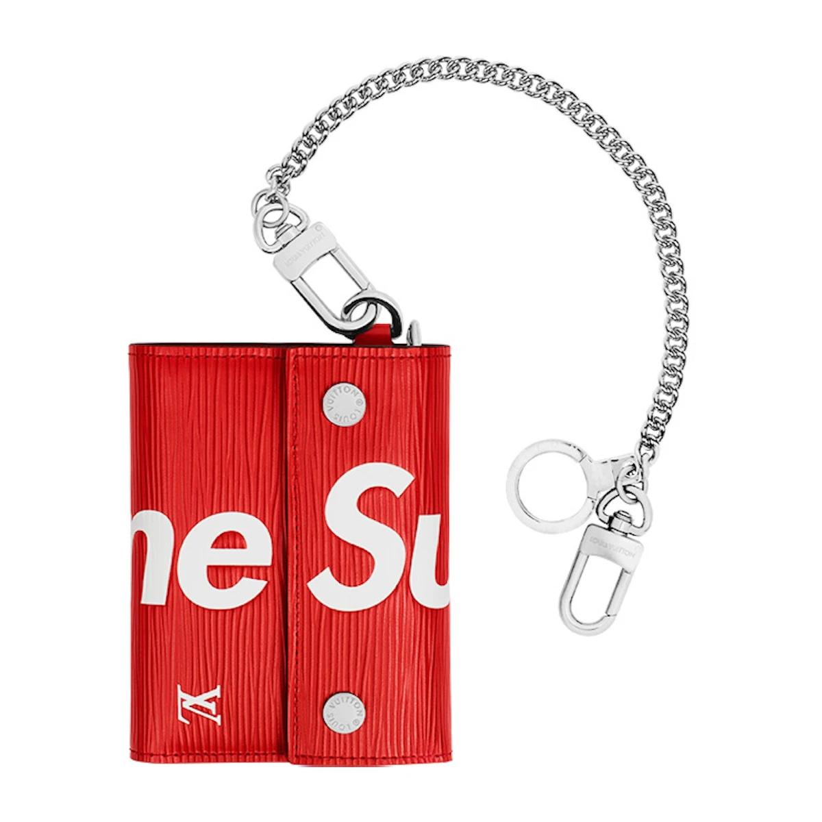 Louis Vuitton x Supreme Chain Wallet Epi Red