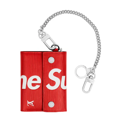 Louis Vuitton x Supreme Chain Wallet Epi Red