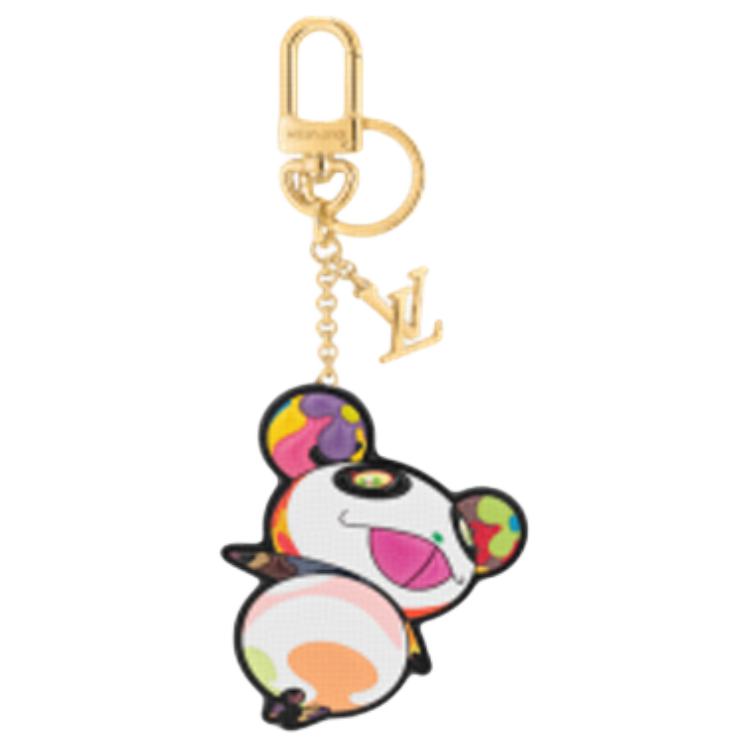 LOUIS VUITTON x Takashi Murakami Alphabet Cartoon Metal Keychain Unisex M02467