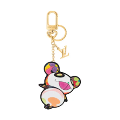 LOUIS VUITTON Takashi Murakami Alphabet Cartoon Metal Keychain Unisex M02467