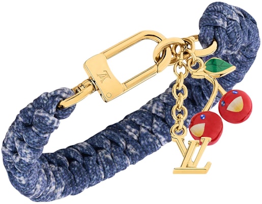 루이비통 x 타카시 무라카미 블루 로고 팔찌 유니섹스 커플 에디션. M4123 Lookbook 루이비통 x 타카시 무라카미 블루 로고 팔찌 유니섹스 커플 에디션. M4123