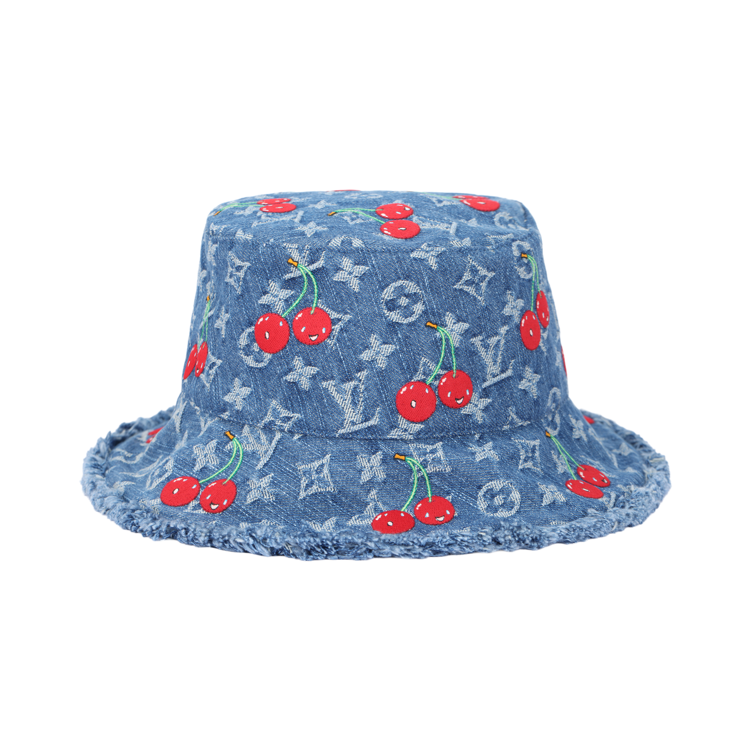LOUIS VUITTON x Takashi Murakami Blue Print Bucket Hat Unisex Couples Edition M5032