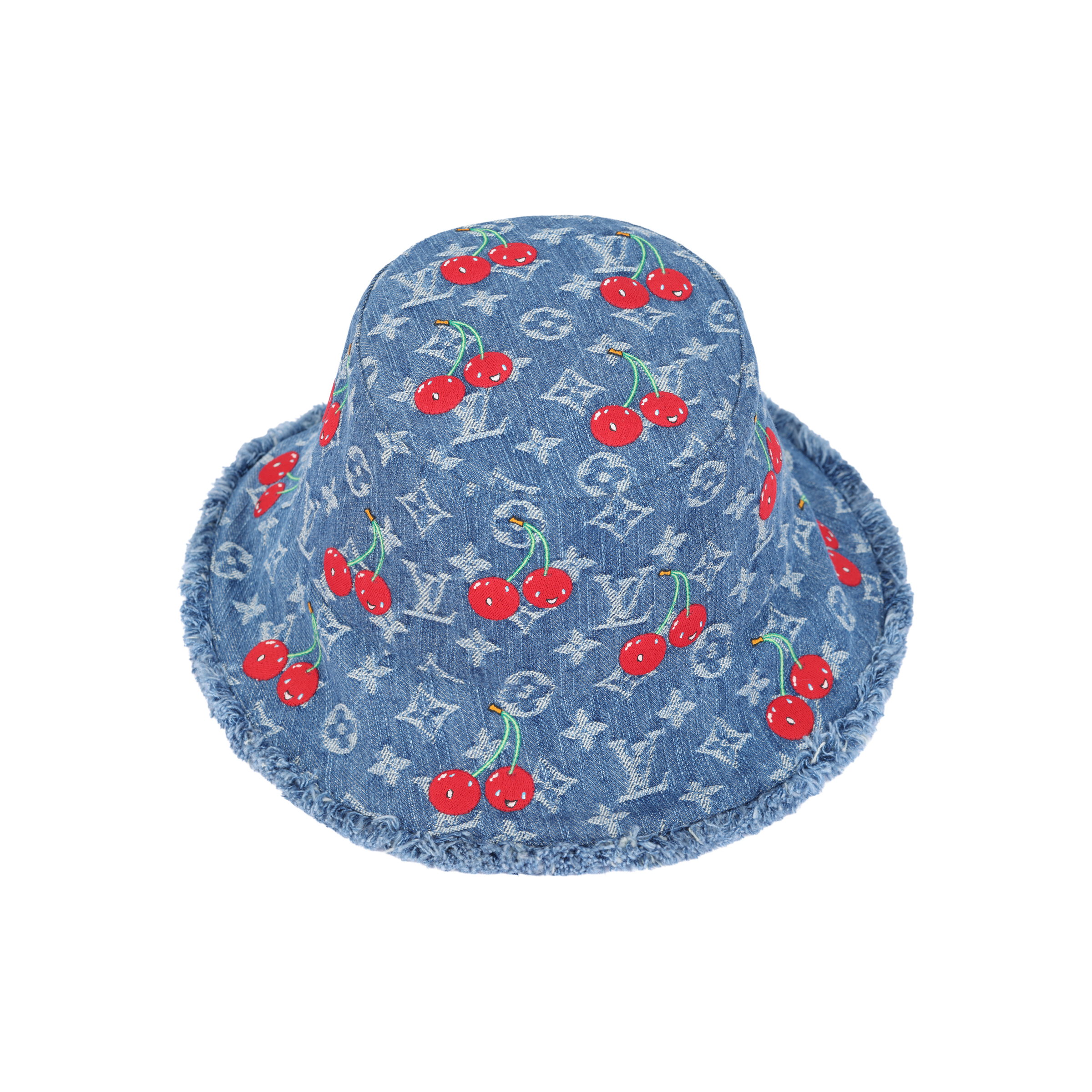 Shop Topi Embun LOUIS VUITTON x Takashi Murakami Biru Unisex Edisi Pasangan M5032