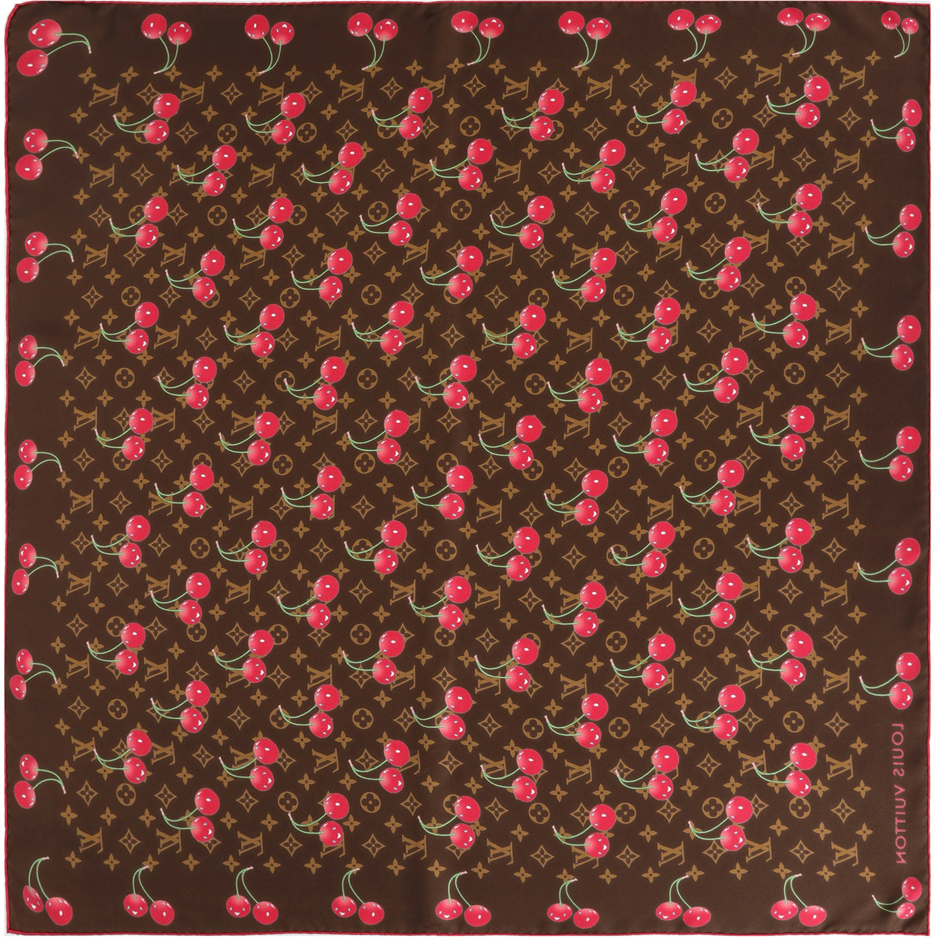 louis-vuitton-x-takashi-murakami-cherry-print-scarf-unisex-brown-m96094
