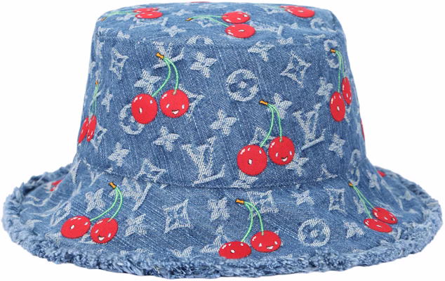 路易威登 x 村上隆聯名印花藍色漁夫帽 男女通用 M5032M Buy 路易威登 x 村上隆聯名印花藍色漁夫帽 男女通用 M5032M