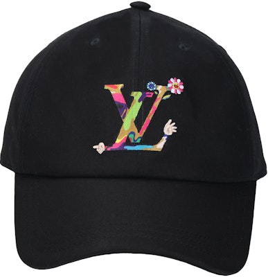 路易威登 x 村上隆 彩色LOGO黑色男女可調整帽 M5000M Lookbook 路易威登 x 村上隆 彩色LOGO黑色男女可調整帽 M5000M