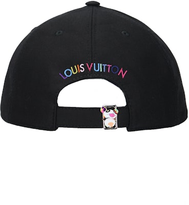 路易威登 x 村上隆 彩色LOGO黑色男女可調整帽 M5000M Shop 路易威登 x 村上隆 彩色LOGO黑色男女可調整帽 M5000M