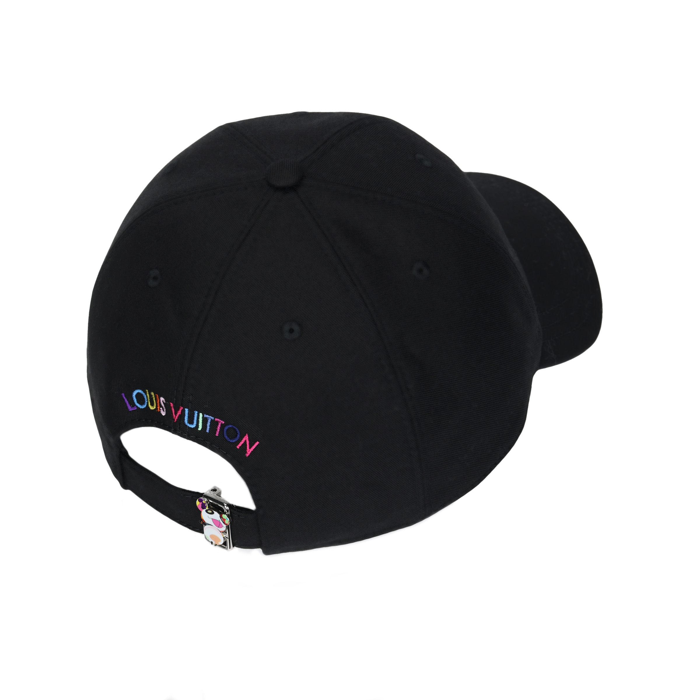 Purchase LOUIS VUITTON x Takashi Murakami Gorra Ajustable Unisex Negra con Logo Colorido M5000M