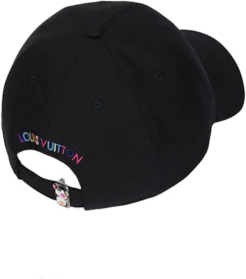 路易威登 x 村上隆 彩色LOGO黑色男女可調整帽 M5000M Purchase 路易威登 x 村上隆 彩色LOGO黑色男女可調整帽 M5000M