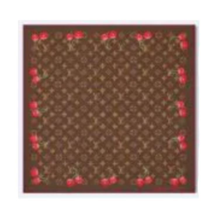 LOUIS VUITTON Takashi Murakami Logo Print Scarf - Unisex Brown Couples Edition M96090 圖 2