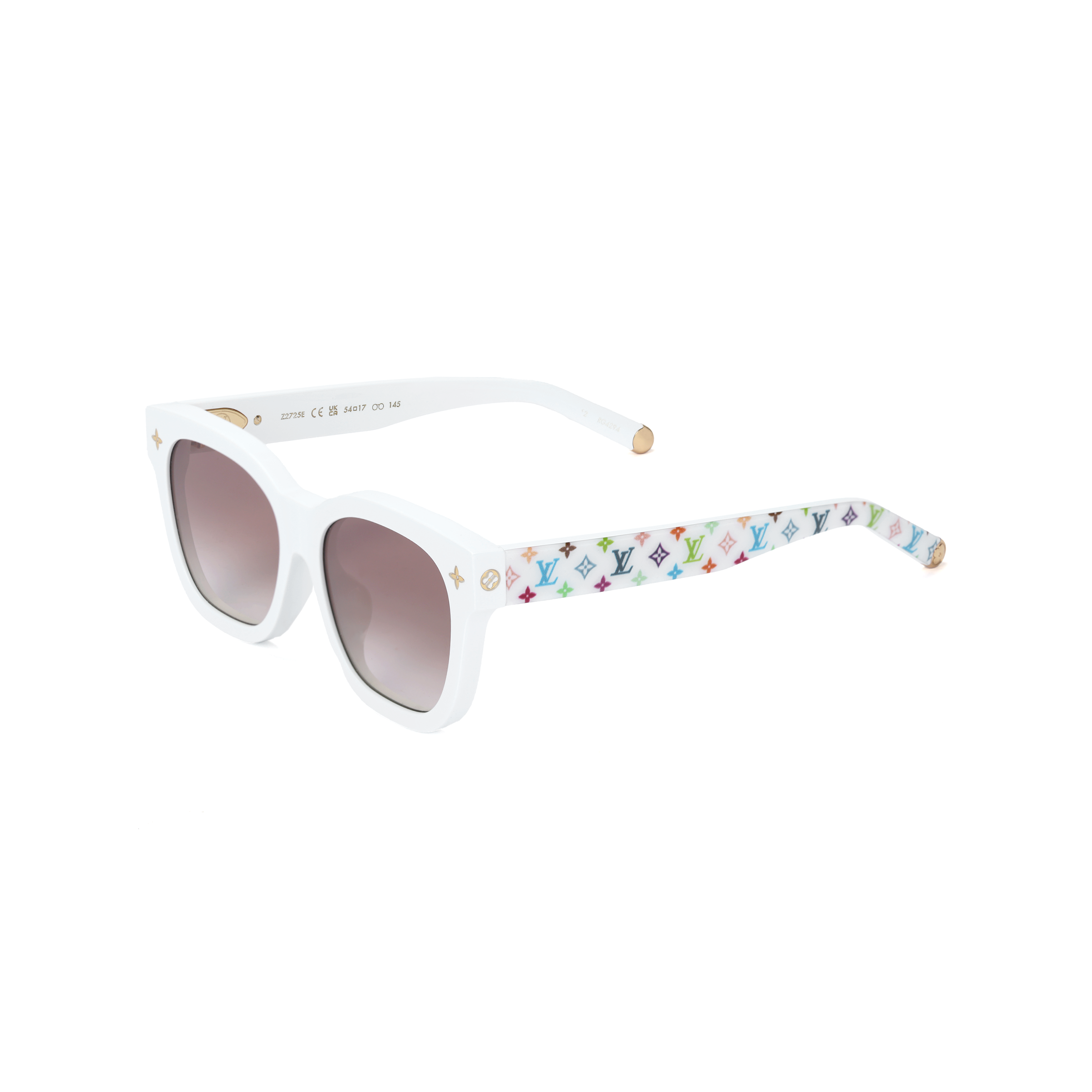 LOUIS VUITTON x Takashi Murakami Logo Square White Sunglasses Unisex Z2725