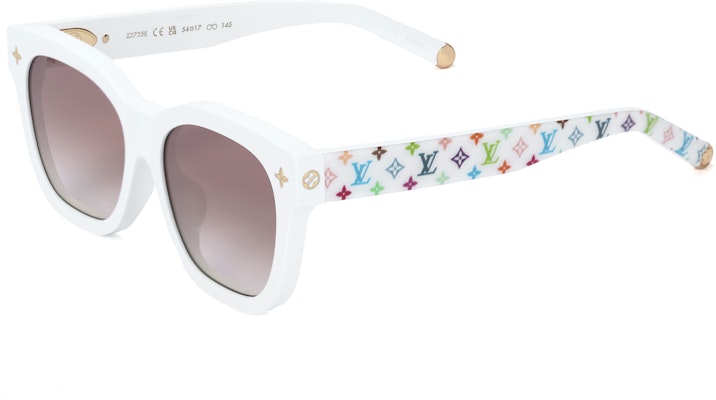 ルイ・ヴィトン x 村上隆 ロゴ スクエア ホワイト サングラス ユニセックス Z2725 Buy ルイ・ヴィトン x 村上隆 ロゴ スクエア ホワイト サングラス ユニセックス Z2725