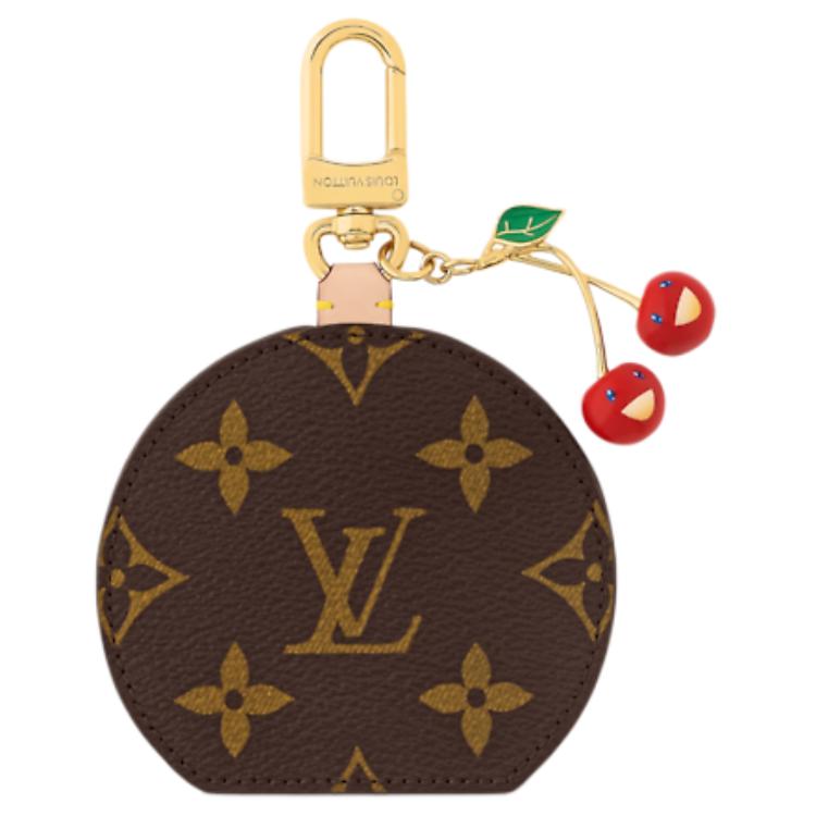 LOUIS VUITTON x Takashi Murakami Monogram Coated Canvas Keychain Brown Unisex M02830