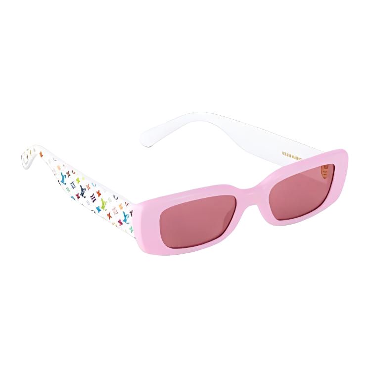 LOUIS VUITTON Takashi Murakami Square Sunglasses White Unisex Collaborative Edition Z2711W 圖 4