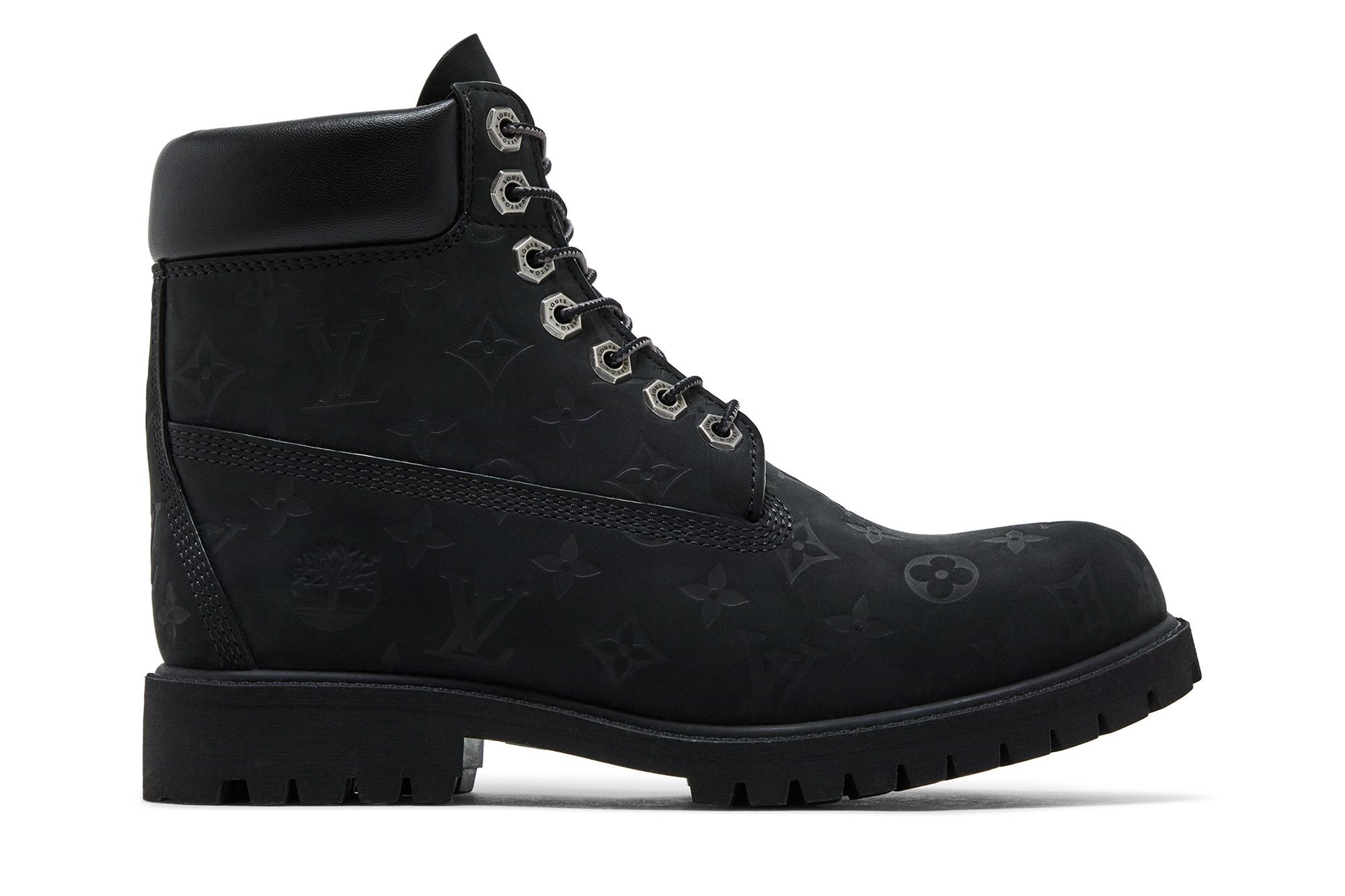 Louis Vuitton x Timberland 6 Inch Ankle Boot 'Embossed Monogram - Black' 1AD73H