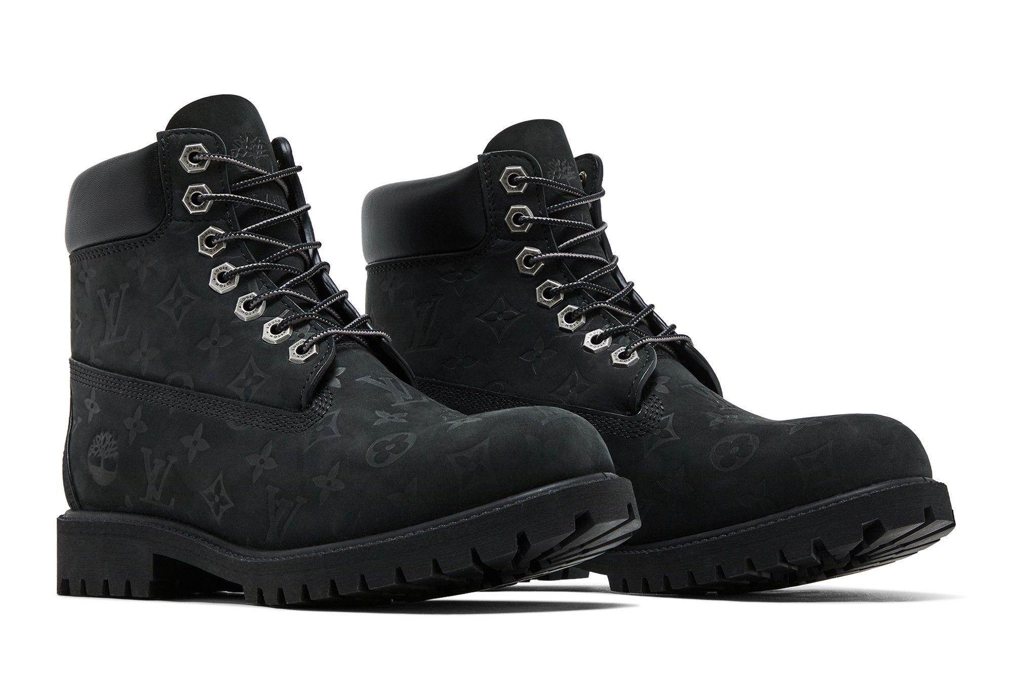 Cheap Louis Vuitton x Timberland 6 Inch Ankle Boot 'Embossed Monogram - Black' 1AD73H