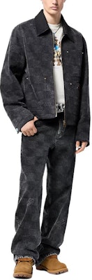 LOUIS VUITTON x Timberland FW24 Seluar Kasual Denim Hitam Lelaki. 1AFX66 Lookbook LOUIS VUITTON x Timberland FW24 Seluar Kasual Denim Hitam Lelaki. 1AFX66