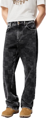 LOUIS VUITTON x Timberland FW24 Seluar Kasual Denim Hitam Lelaki. 1AFX66 Details for LOUIS VUITTON x Timberland FW24 Seluar Kasual Denim Hitam Lelaki. 1AFX66