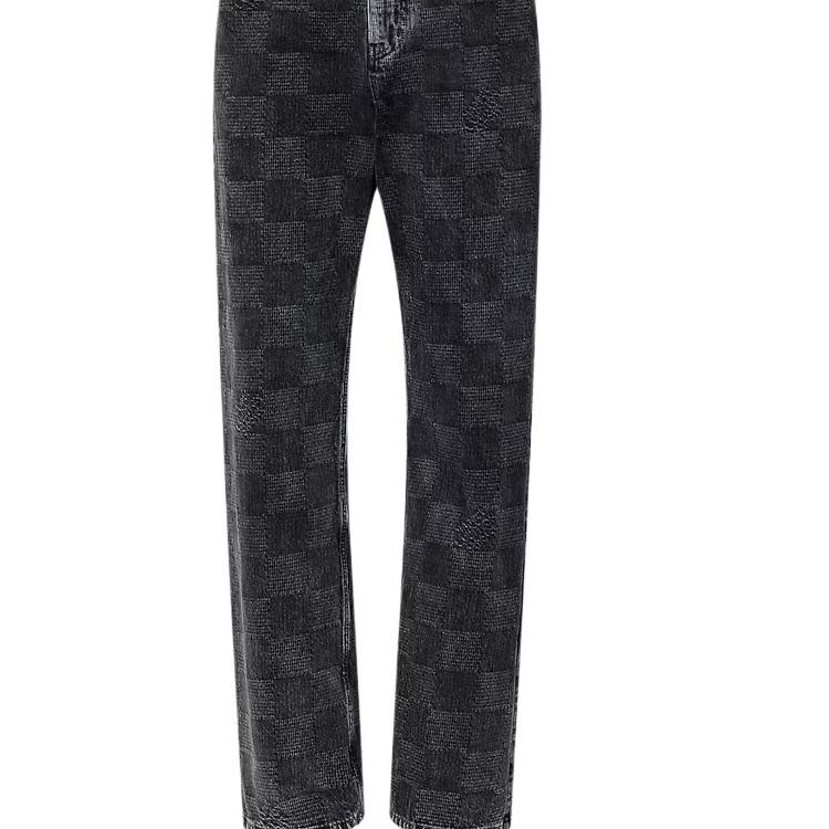 Cheap LOUIS VUITTON x Timberland FW24 Seluar Kasual Denim Hitam Lelaki. 1AFX66