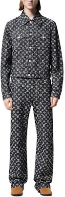 루이비통 x 팀버랜드 SS24 로고 스트레이트 레그 데님 진 블랙 1AFX30 Lookbook 루이비통 x 팀버랜드 SS24 로고 스트레이트 레그 데님 진 블랙 1AFX30