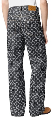 루이비통 x 팀버랜드 SS24 로고 스트레이트 레그 데님 진 블랙 1AFX30 Details for 루이비통 x 팀버랜드 SS24 로고 스트레이트 레그 데님 진 블랙 1AFX30