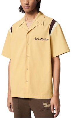 路易威登联名Tyler短袖衬衫黄色标志印花 1AFQ14 Purchase 路易威登联名Tyler短袖衬衫黄色标志印花 1AFQ14