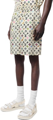 LOUIS VUITTON x Tyler Elastic Waist Beige Printed Pocket Casual Shorts Men. 1AFPZB Purchase LOUIS VUITTON x Tyler Elastic Waist Beige Printed Pocket Casual Shorts Men. 1AFPZB