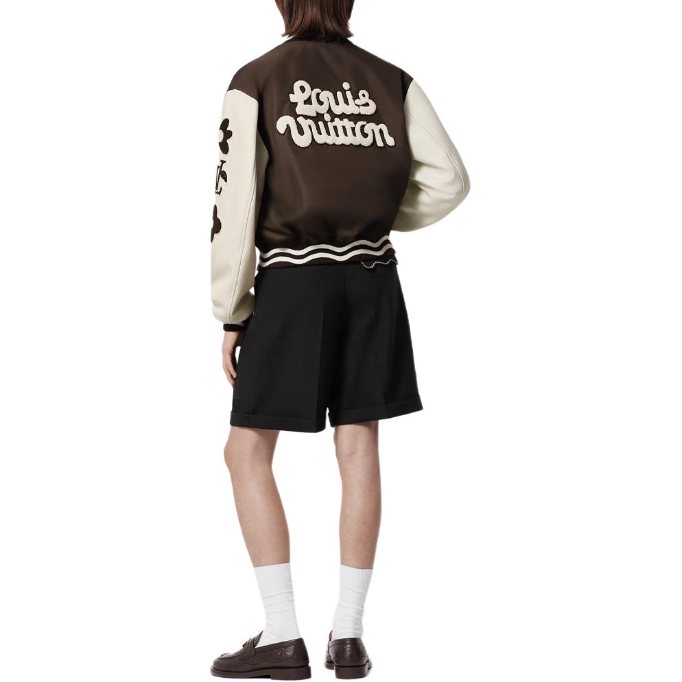 Purchase 路易威登x泰勒标志棕色棒球夹克男士长袖外套 1AFPWT