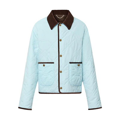 LOUIS VUITTON Tyler Patchwork Slim Fit Jacket Light Blue 1AFPTU