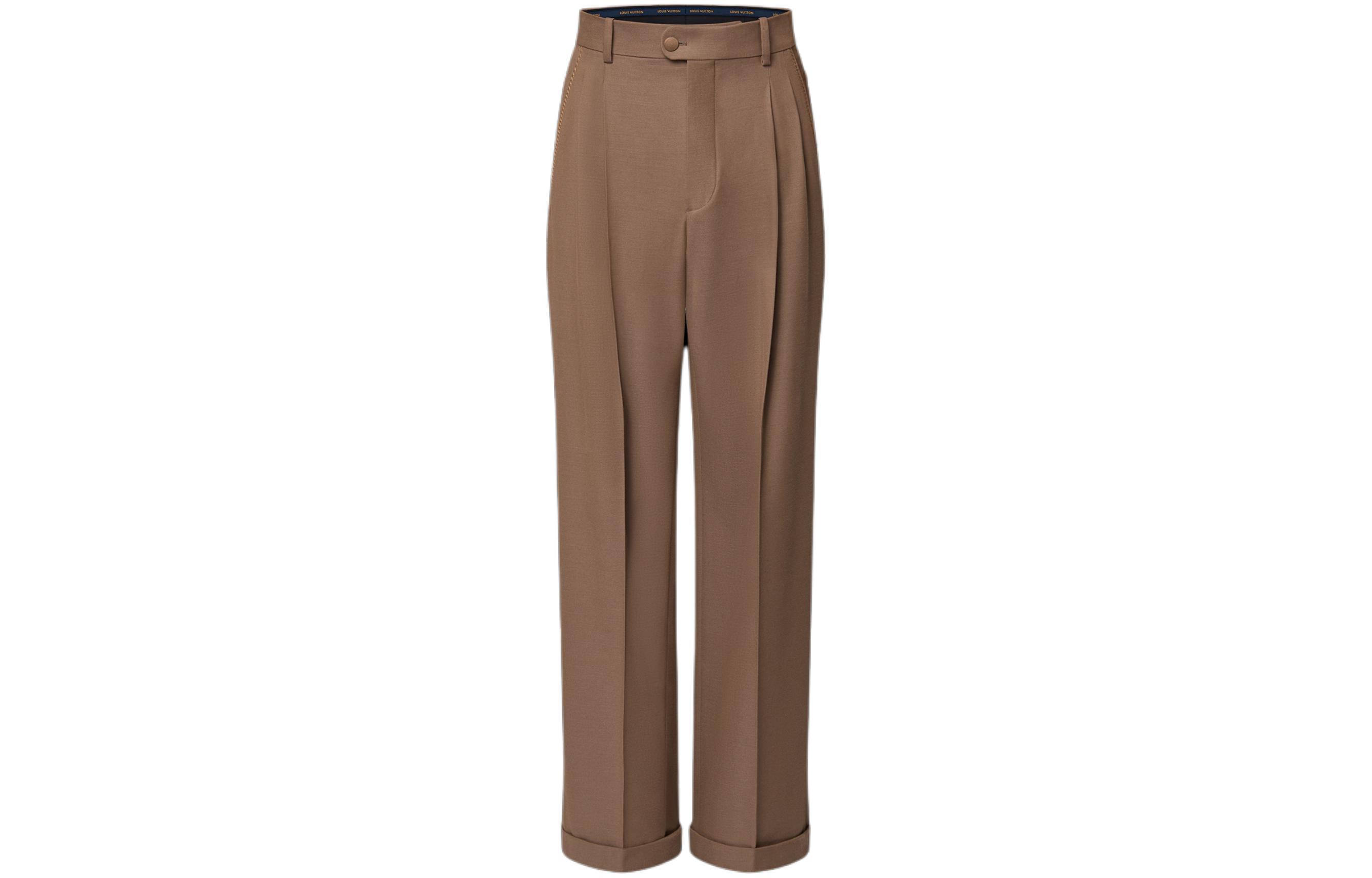 LOUIS VUITTON x Tyler SS24 Brown Straight-Leg Casual Pants for Men. 1AFRE9